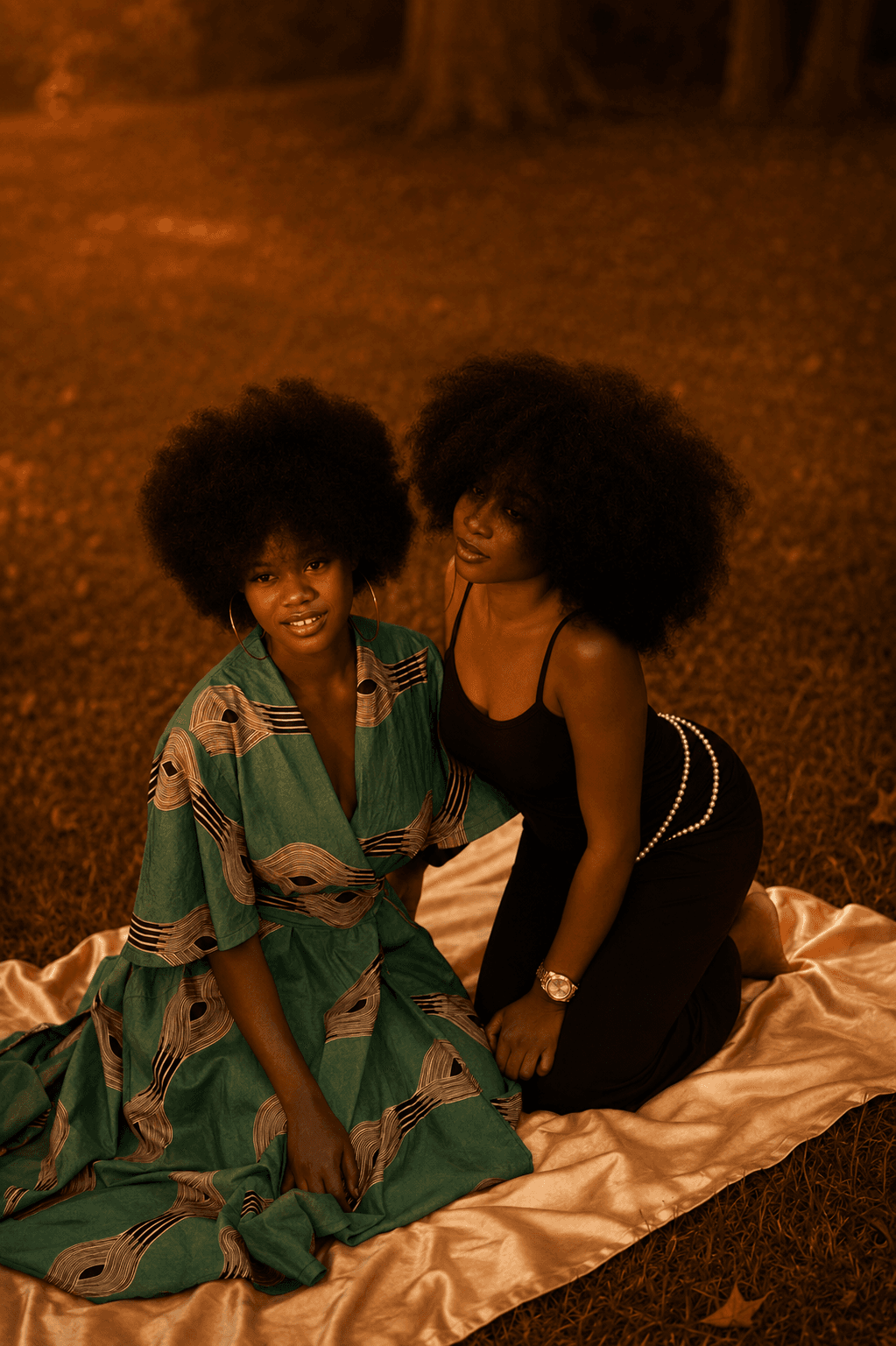 Portrait evoking MS Cosmetic's heritage, born in Lubumbashi and crafted between the DRC and Paris